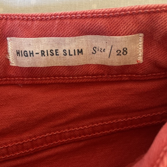 Pilcro and The Letterpress High Rise Slim Ankle Jeans Size 28 - Picture 6 of 9